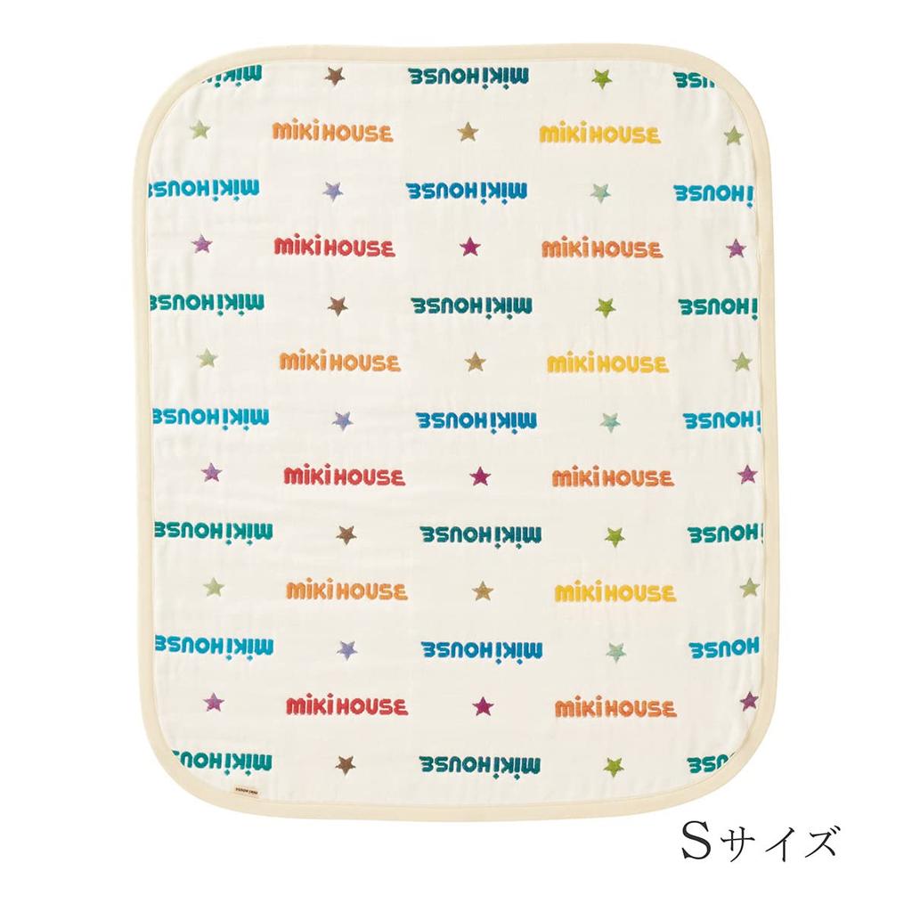 Gauze nap lap made in baby adult S size x 66 [MIKI HOUSE] blanket, blanket, logo, blanket, 6-ply weave, gauze, 100% cotton, Japan, boys, girls,