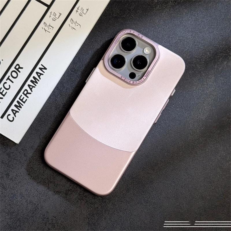Luxury Fleece-Trimmed Magnetic Phone Case IPhone 15 Pro Max 14 With Shockproof Full Cover Stand