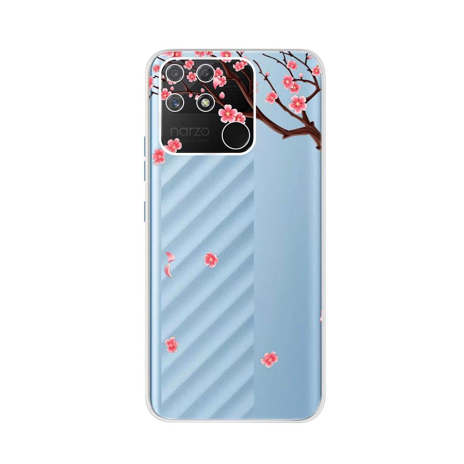 Weiche Silikonhülle Für Raelme Narzo 50A RMX3430 HandyhülleTransparente TPU-Abdeckung Für Realme Narzo50a 50 A 6.5" Rückseiten Hüllen Bumper