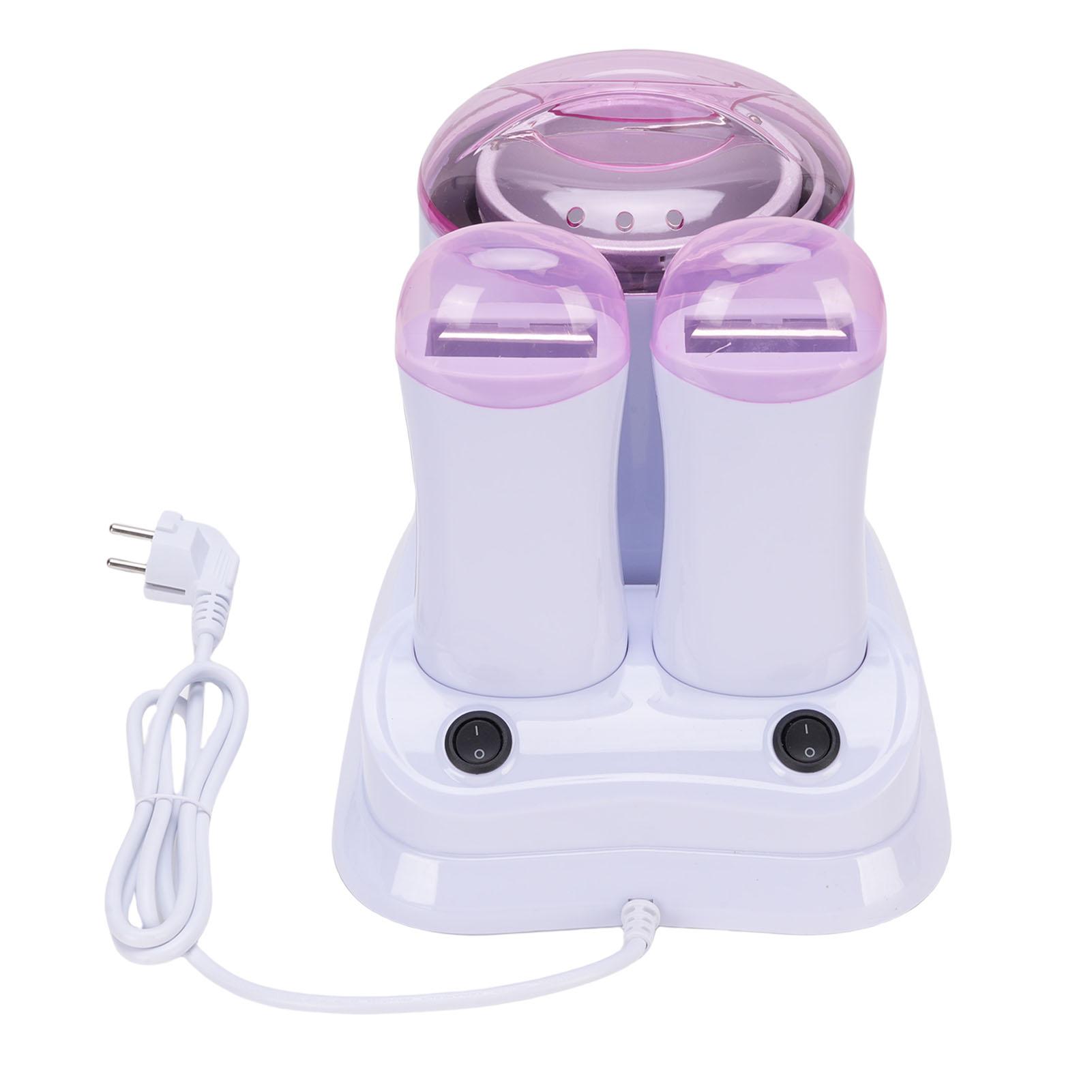 Восконагреватель 3 в 1 Защита от ожогов Роликовый восконагреватель с двойными картриджами 180 Вт для домашнего использования EU Plug 220V