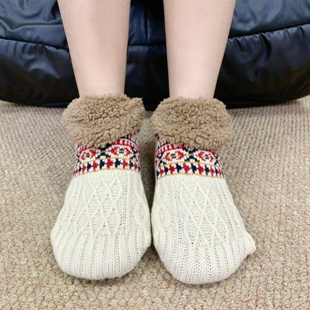 Thickened Design Floor Socks Colorful Sleeping Socks Creative Thermal Slipper Socks Home Wear