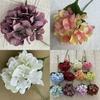 Lifelike Silk Hydrangea Flowers 18in Realistic Wedding Home Decor Photography Props Gift