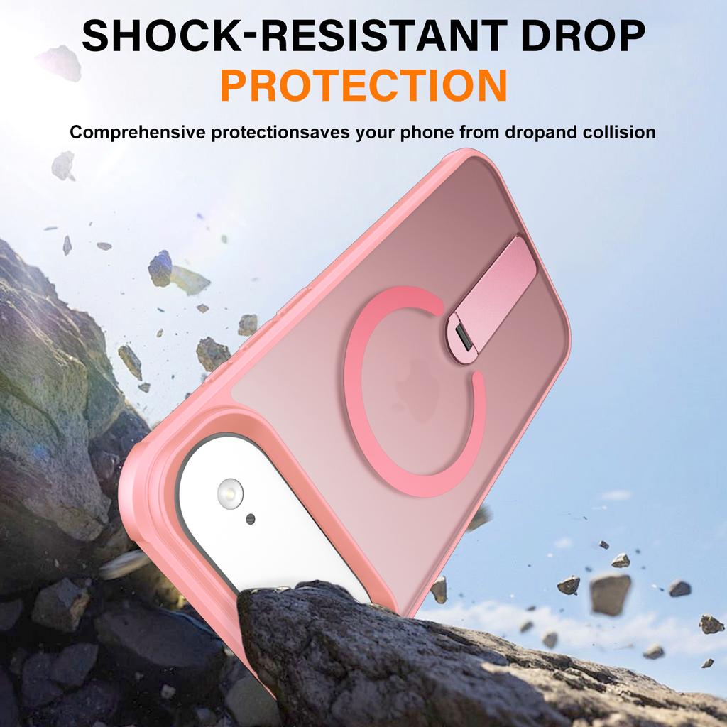 For iPhone Air Case Compatible with MagSafe Kickstand TPU+PC Drop Protection Phone Cover