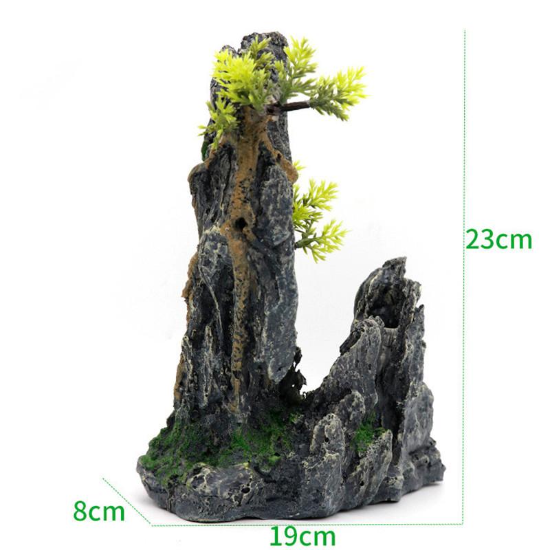 

Fish Tank Decoration Simulation Rockery Decorative Rocks Landscape for Aquarium Decor Ornaments Resin Rockery Aquarium Furniture