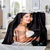 Coperta Stampata a Tema Selena Quintanilla - Perfetta per Divano, Letto, Viaggio e Uso Esterno | Lavabile in Lavatrice, Accogliente e Resistente.