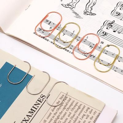 10pcs 50mm Large Wide Paper Clips Durable Kawaii Photo Paper Clip  School Supplies