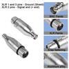 QIANRENON XLR BNC Adapter 3-Pin XLR Female To BNC Female Coaxial Video RF Audio Camera Microphone Mixing Console Extension Converter