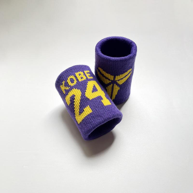 Персонализированные спортивные браслеты на запястье Kobe #24 - Впитывающие пот, дышащие и удобные фиолетовый