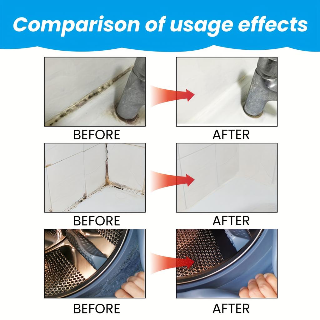 Jakehoe Multi-Surface Cleaning Tablet Effervescent Tablets-Tackle Stove Grease, Mold and Grime On Tiles, Bathrooms & Kitchens