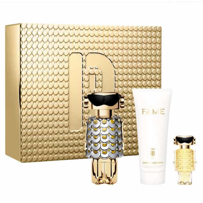 

Paco Rabanne Fame Парфюмерная вода-спрей 80 мл Набор из 3 предметов