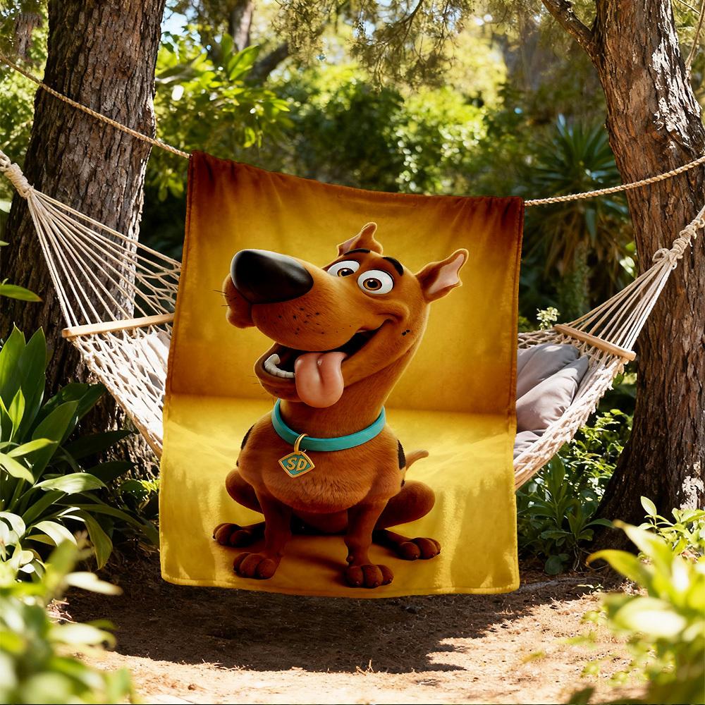 

1 шт. Плед Scooby Doo для улицы - Плед-покрывало, Мягкий, Фланелевые пледы, Гостиная, Путешествия, Кемпинг c1209081 80x120cm