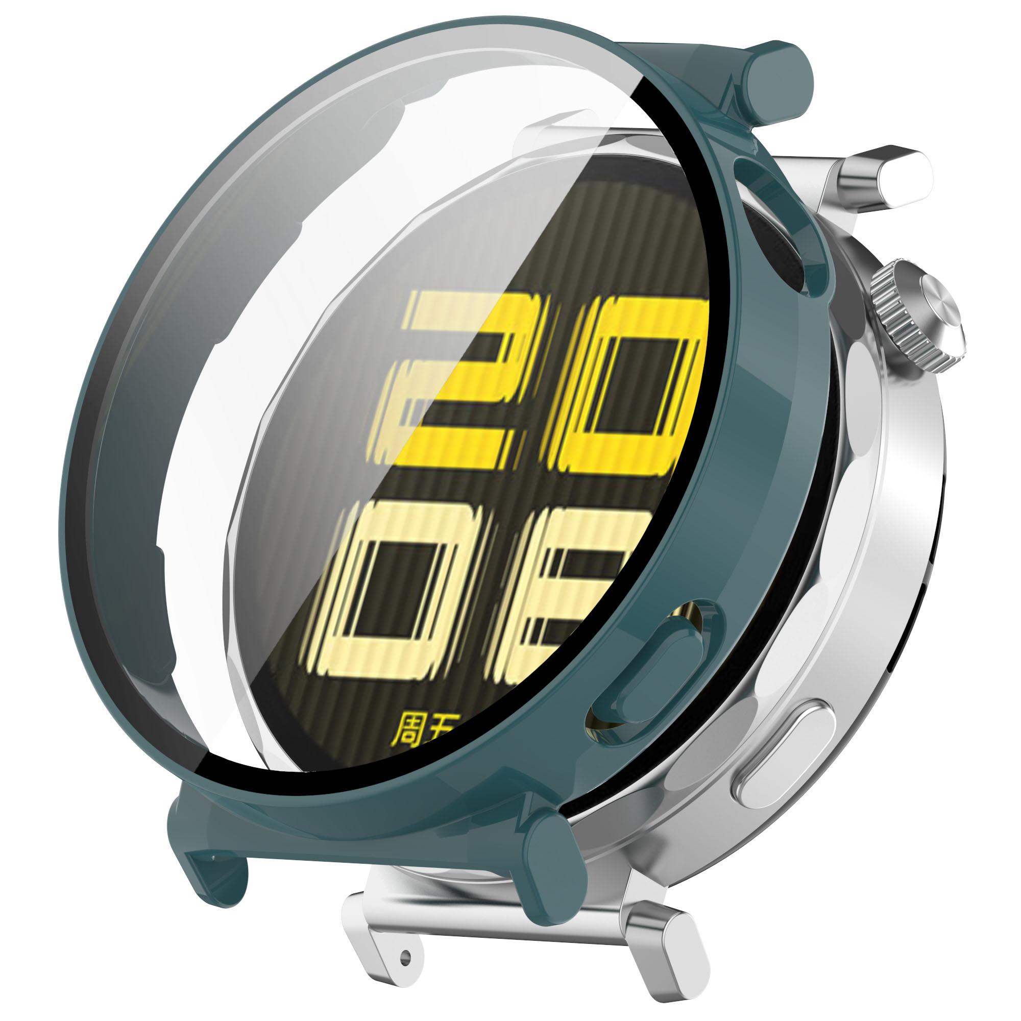 

Захисний чохол+плівка для Huawei Watch GT5 41мм Повне покриття Захисне скло Бампер для Huawei GT 5 Чохол Захисник Аксесуари 41mm сосна зелений колір