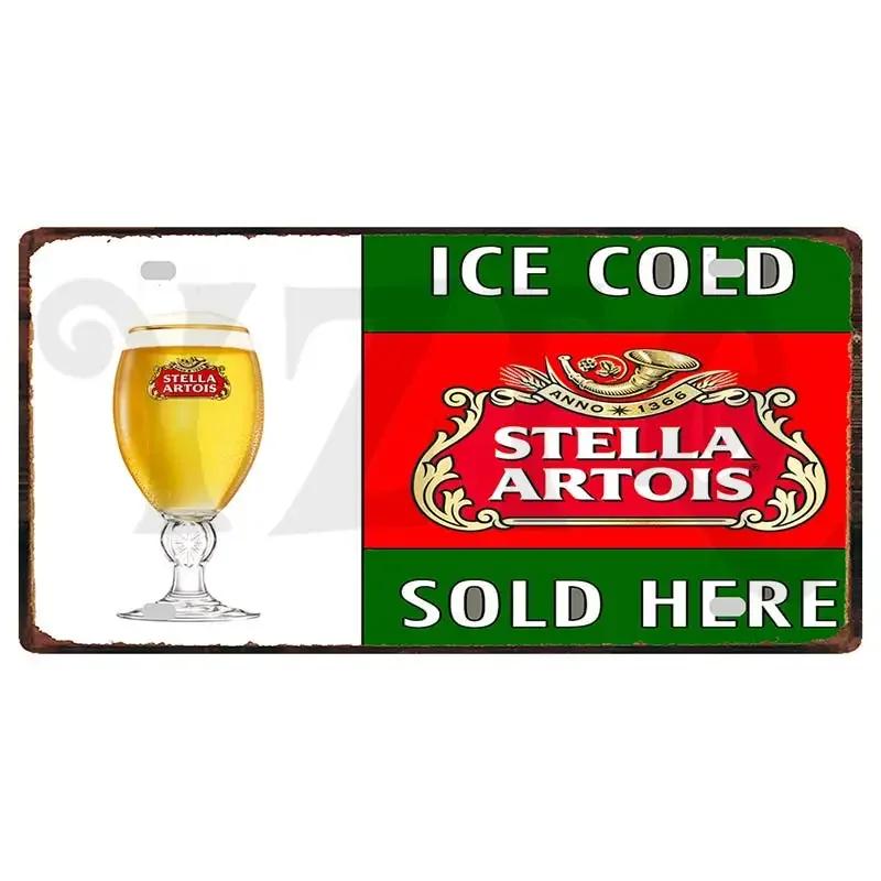 Belgian Beer Metal Sign 6x12 Inch Duvel Corona Jupiler Zot Plate For Wall Home Restaurant Craft Decor 30X15CM DC-1636A