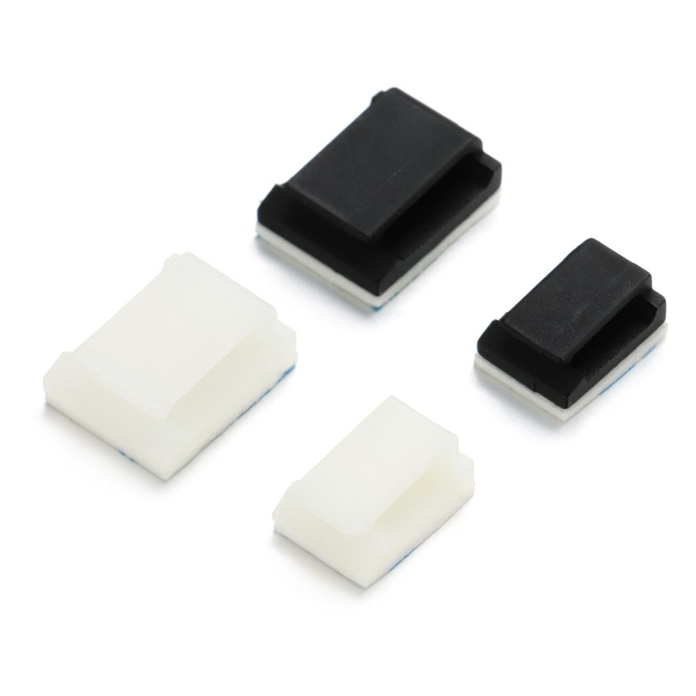 10Pcs Fixing Clip Table Desk Storage Cord Management Cable Clamp Wire Tie Self-adhesive Cable Clips