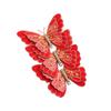 3 Pack Artificial Butterfly Christmas Tree Ornament Clips with Tulle Decorations for Holiday Festive