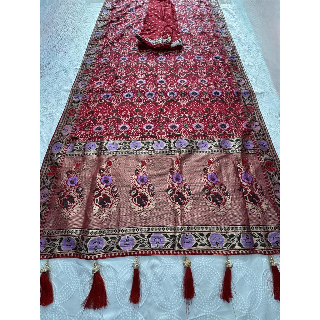 New Launch Wedding Special Soft Khadi Georgette Saree