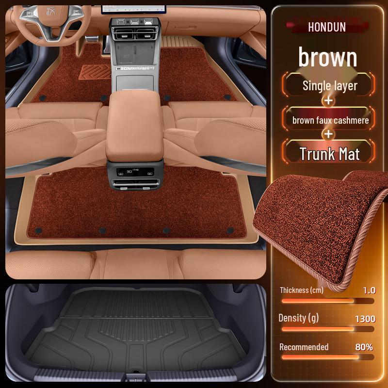 BYD Han L Floor Mats for TPEDM/EV25: New Car Interior Accessories for Driver and Passenger