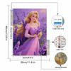 Diamond Mosaic Colorful Diamond Painting Lavender and Princess Full Round Embroidery Cartoon Creative Hobbies Wall Decor