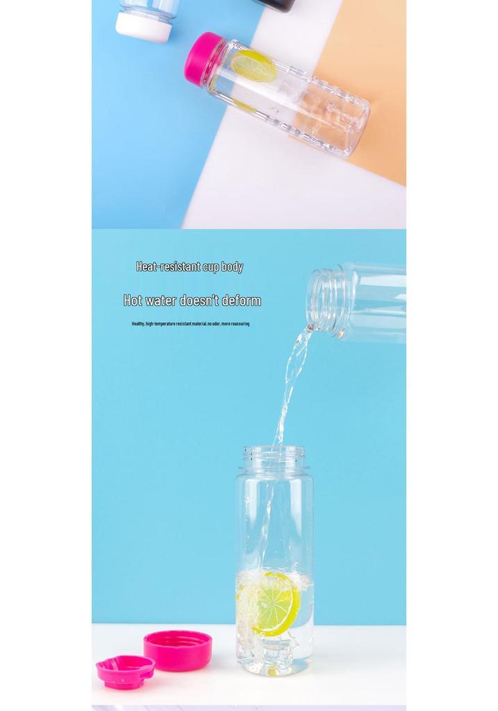 In-Stock 500ML Tritan Portable Outdoor Sports Water Bottle – Transparent