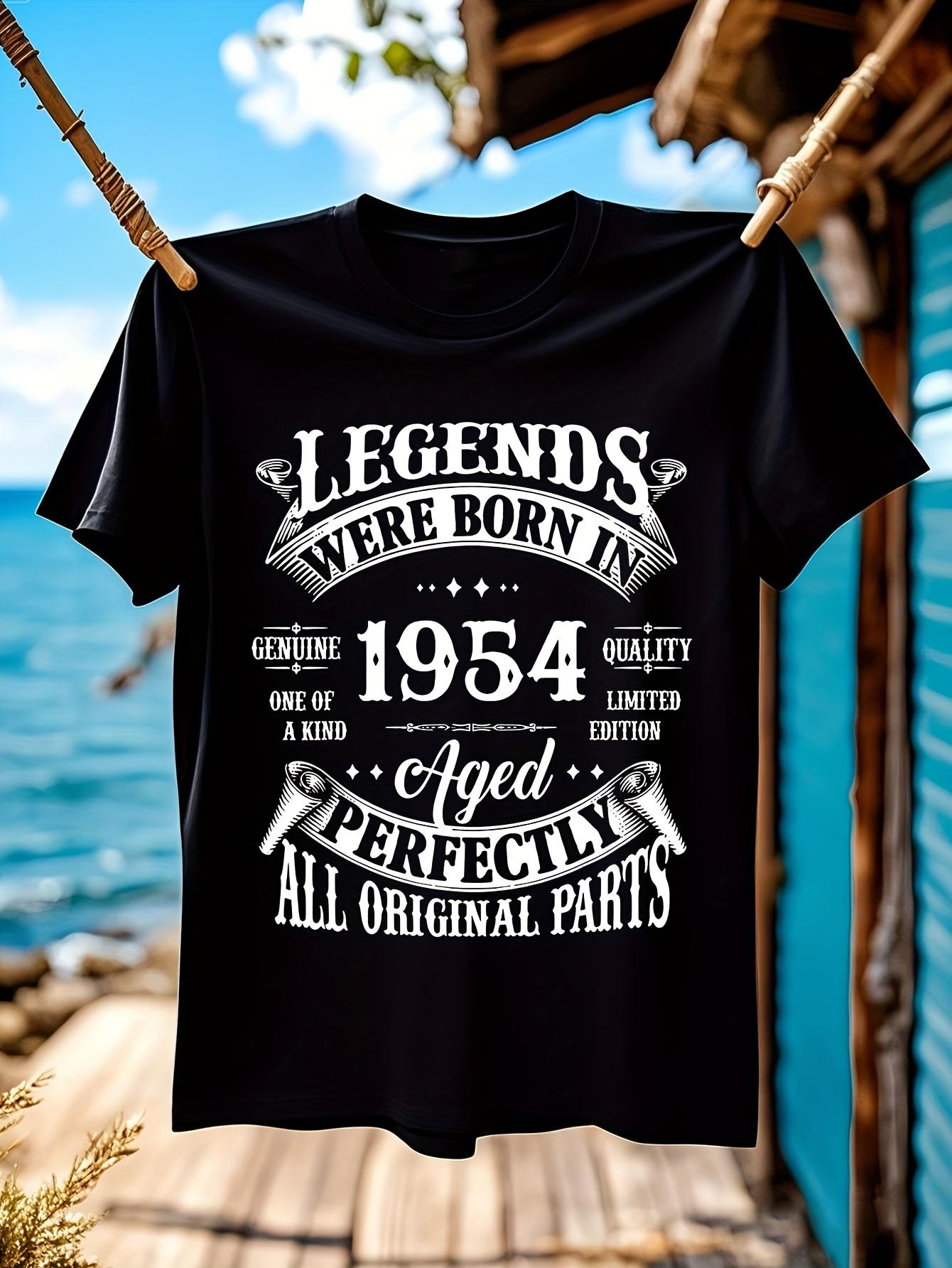 Vintage Tshirt Vintage 1954 Born 70th Birthday Tshirt - R... L