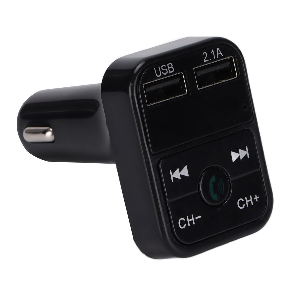 Car Bluetooth 5.0 FM Transmitter Wireless FM Radio Adapter MP3 Player with Dual USB Fast Charger for IOS