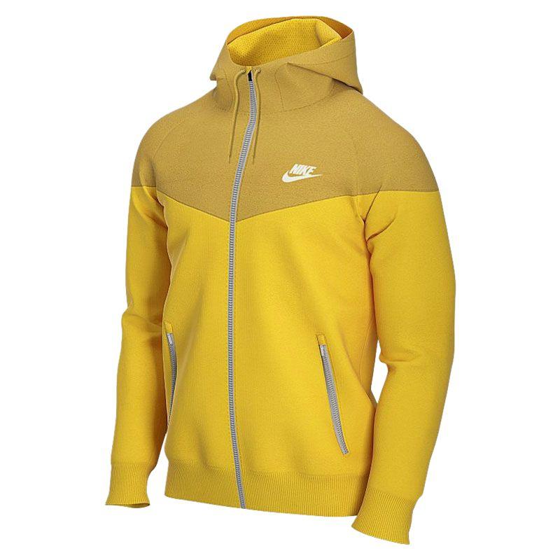 

Nike Повседневная спортивная серия Логотип Бег Толстовка с капюшоном на молнии Ветровка Мужские куртки Желтый AT5271-728 S