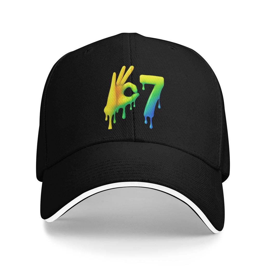 Six Seven 67 Meme for Gen Alpha Baseball Cap Female Male Design Hip Hop Hats Summer Fashion Hiking Fishing Hot Sale Snapback Cap