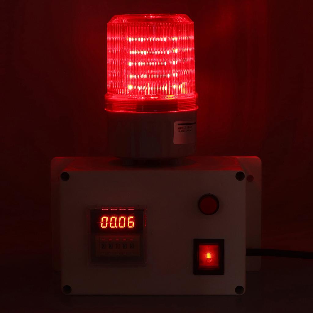 Industrielle Alarmsirene Intelligenter Ton Blitzlicht Außen Zeitverzögerung 110db 5 Schlüssel mit Montage