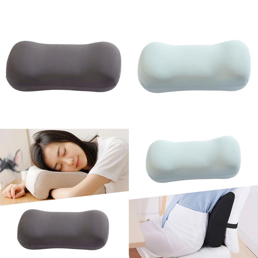 Ergonomic Supportive Pillow Bolster Pillow Comfortable Sleeping Bed Pillow Camping Pillow for Kids Home Trip Adults Sleeping