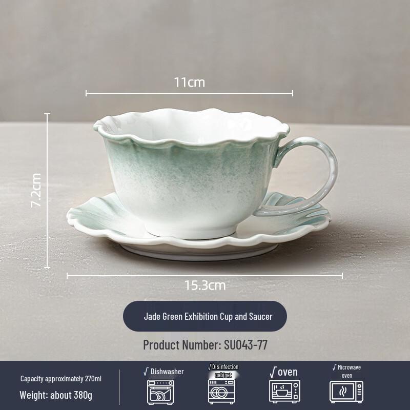 Ceramic Tea/Coffee Cup and Saucer Set
