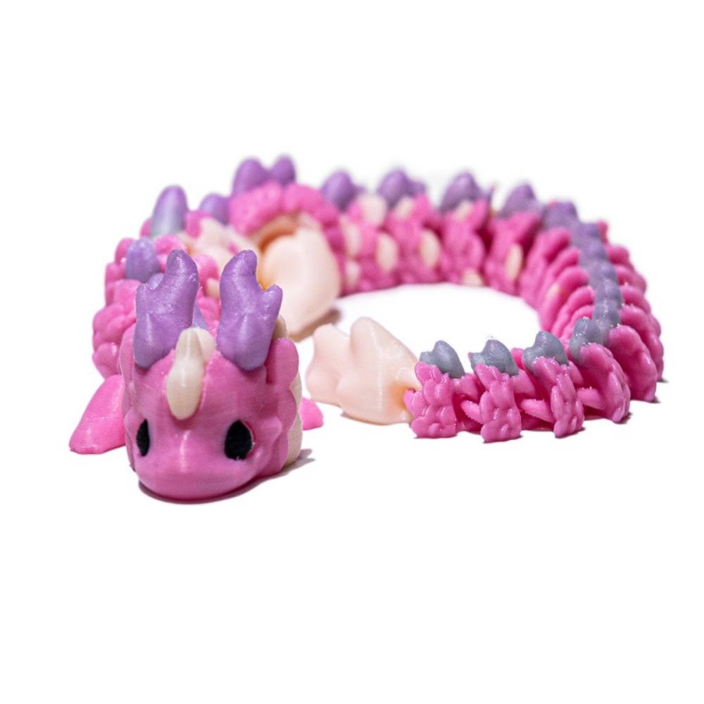 Bewegliches Gelenk Drachenmodell Spielzeug Langhaariger Drache Actionfigur 3D-gedruckter Drache Mikrolandschaft