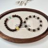 Sandalwood & Agarwood Beaded Bracelet with Pine & Crystal - Antique Chinese Medicine-inspired Soothing Playthings.