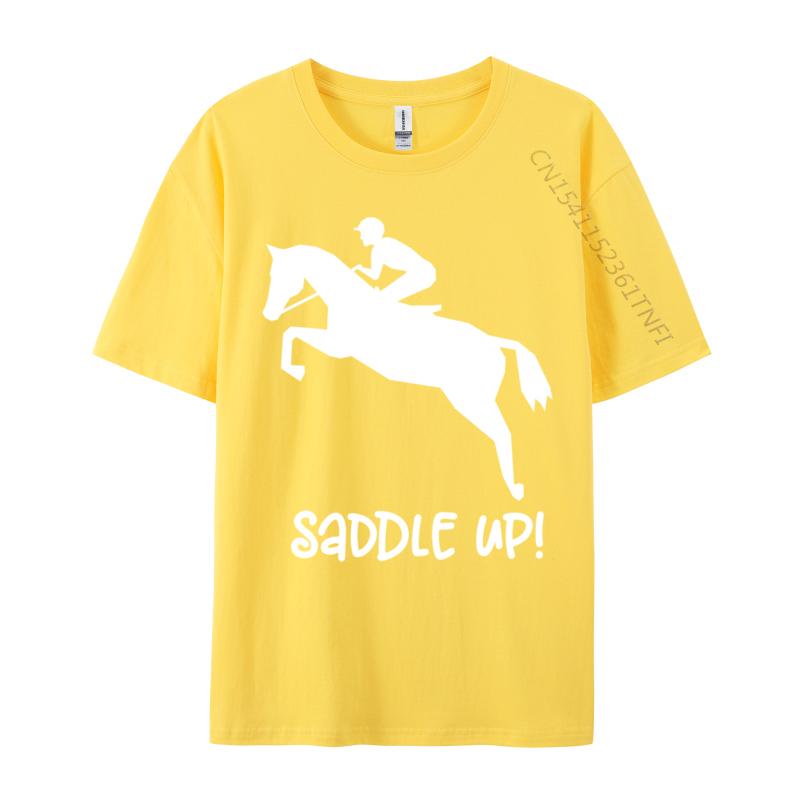 Equestrian Jumping Horse Design Music Education Coffee Music Teacher Plain Combed Cotton Tees Birthday Tee-Shirt Hot Sale