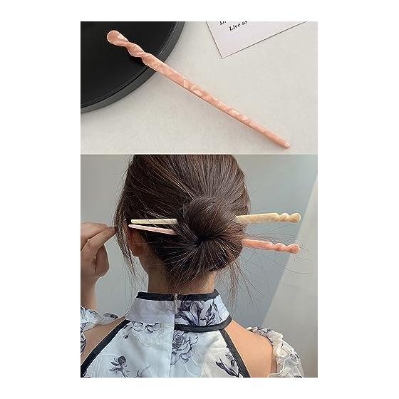 YFFSFDC Hairpin Set, 8-Piece Elegant Retro Style Hair Accessories for Women, Simple Chic Hair Sticks for Traditional Japanese Kimono or Western