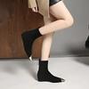 Plus-size Women's Boots Winter Fashion Pointed-toe Design Short Boots with Zippers on The Back Slim Low-heeled Ankle Boots