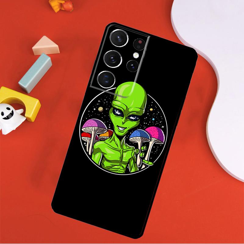 Space Alien Magic Phone Case For Samsung Galaxy S25 Ultra S24 Ultra S9 S10 S20 S21 S22 S24 Plus S23 FE Cover