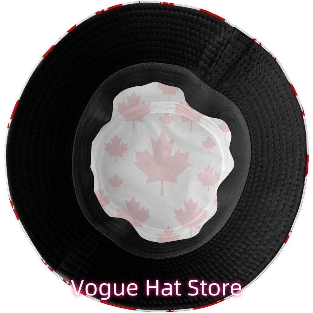 Canada Flag Bucket Hat Fashion Beach Sun Wide Brim Cap Outdoor Fisherman Hats For Women Men Teens