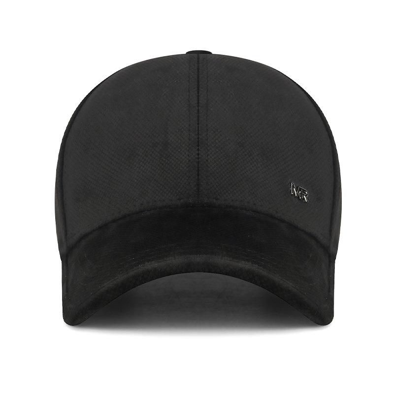 Hat Men's Autumn Winter Velvet Warm Cap Middle-Aged Baseball Cap