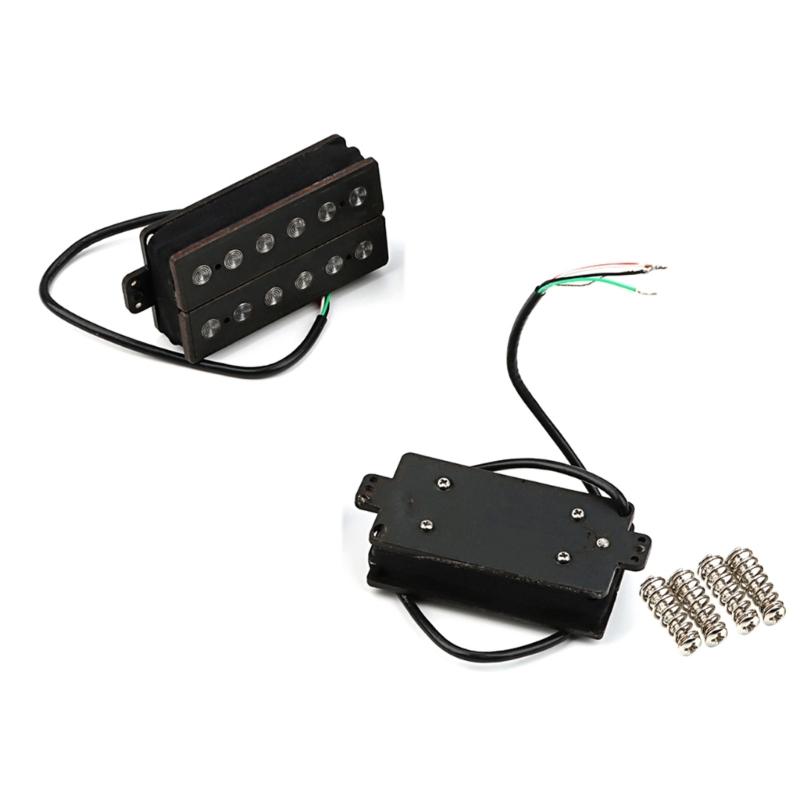 Double Coil Pickups Neck Bridge Replacement Accessory Electric Guitar for Guitar Part Double Coil Pickups Replacement