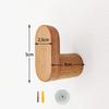 Nordic Wood Clothes Hanger Wall Mounted Coat Hook Decorative Key Holder Hat Scarf Handbag Storage Hanger Bathroom Rack Hook