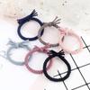 6pcs/set Solid Color Twist Rubber Band Basic Simple Elastic Headband For Thick Hair Girl Women Hair Accessories Scrunchie Holder