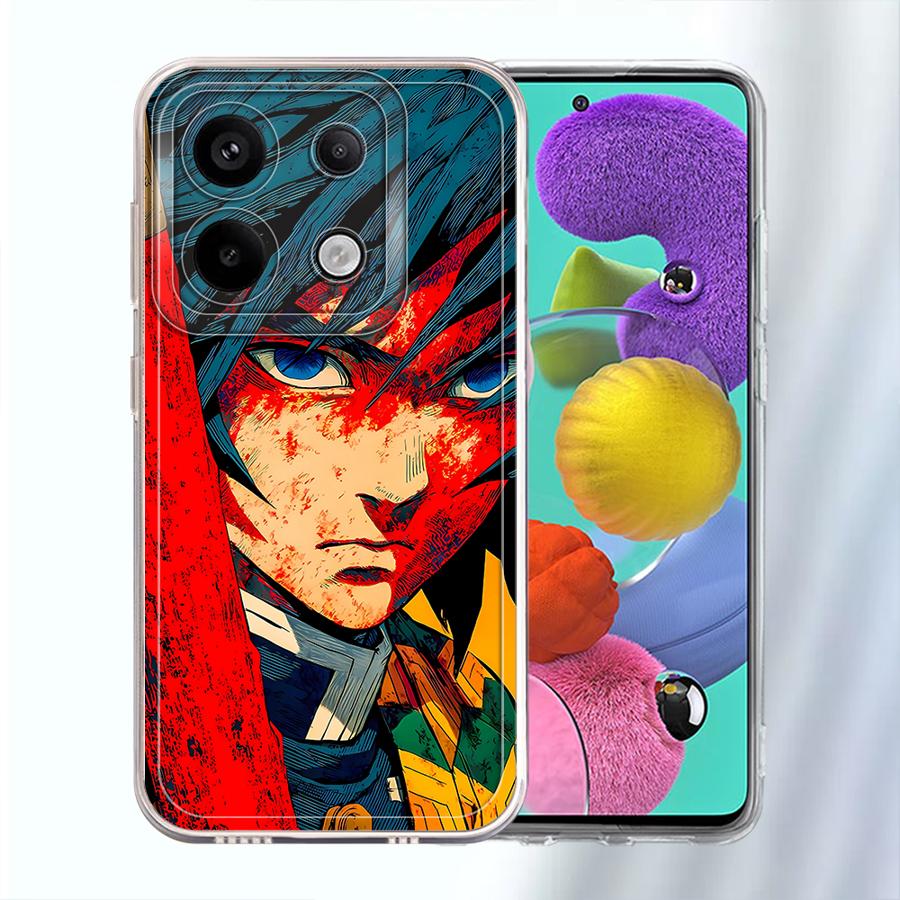 

D-Demon S-Slayer Soft Phone Cover Case for Xiaomi Redmi Note 14 Pro Plus A4 Note 13 13C 12S 11S 11 9 10 12 14C 10S Redmi Note 13 Pro 4G