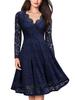 Lace V-Neck Swing Dress - European & American Style Women's Fashion