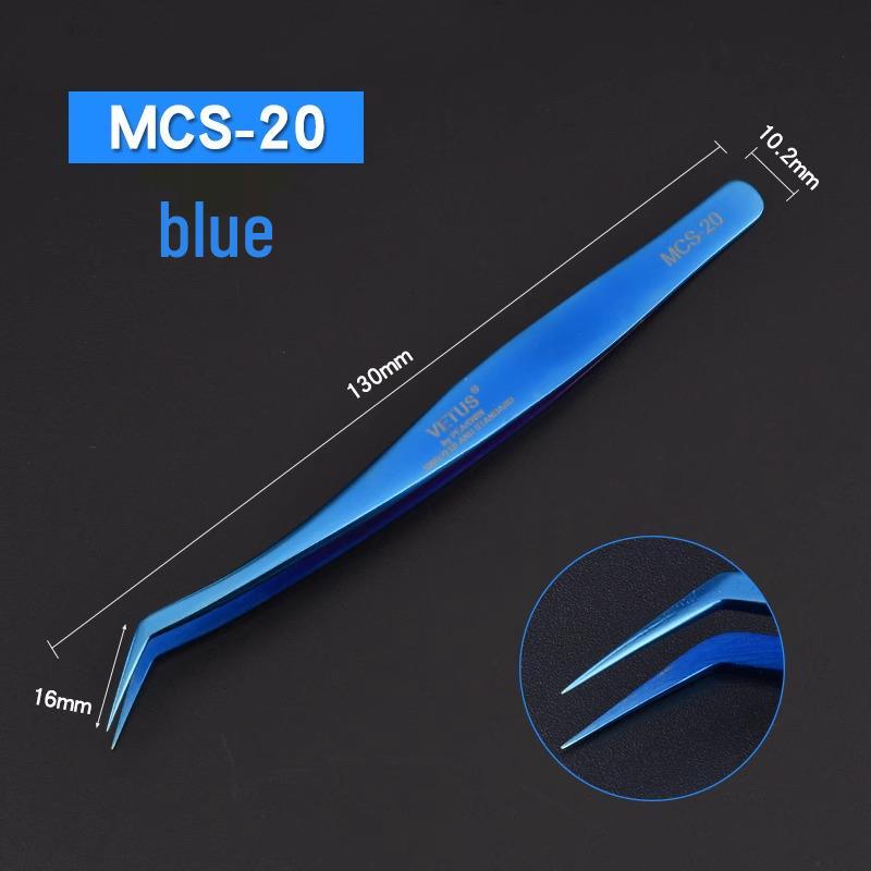 VETUS MCS-20 Precision Stainless Steel Beauty Tweezers for Professional Camellia Grafting