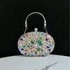 Sparkly Rhinestone Clutch Purse – Sunflower Crystal Handbag for Women, Wedding Party Evening Bag, Prom Bridal Dinner Clutch