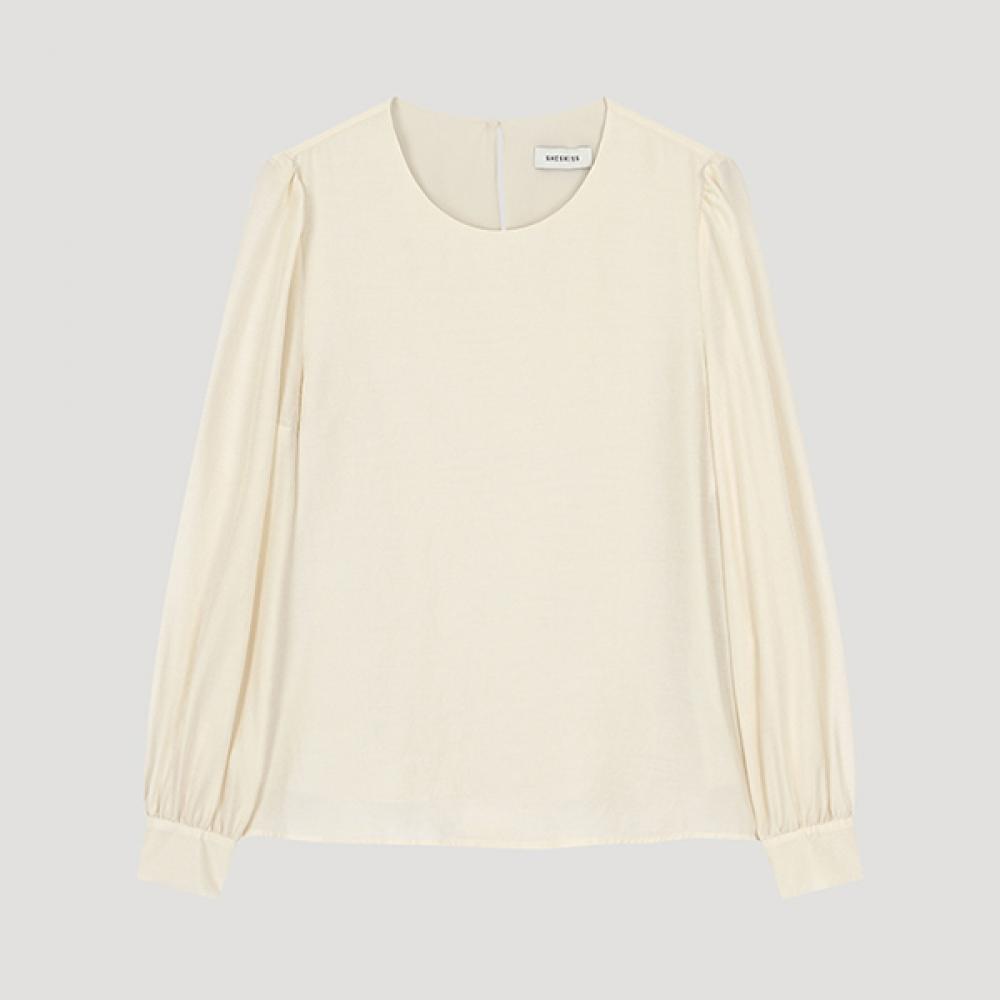 

She S miSS Round Neck Puff Sleeve blouSe Swwblo31020 Cr creamy/55