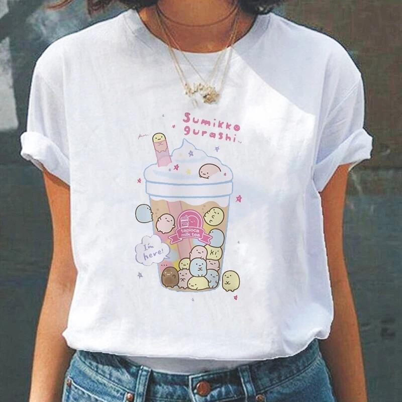 Cartoon Cute Japanesestyle Fashion Women TShirts Harajuku Kawaii Clothes Short Sleeve Summer Tees Casual FeUnisex Tops ONeck