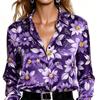 Summer Fashion Blouse for Ladies, Fashionable Women's Clothing, Long-sleeved Printed Blouse, Elegant Yet Casual, Suitable for All Seasons