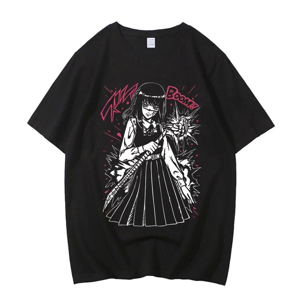 Chainsaw Man T Shirt Men Retro Vintage Printed Graphic T Shirt Women Harajuku High Quality Cotton Casual Short Sleeve Tshirt