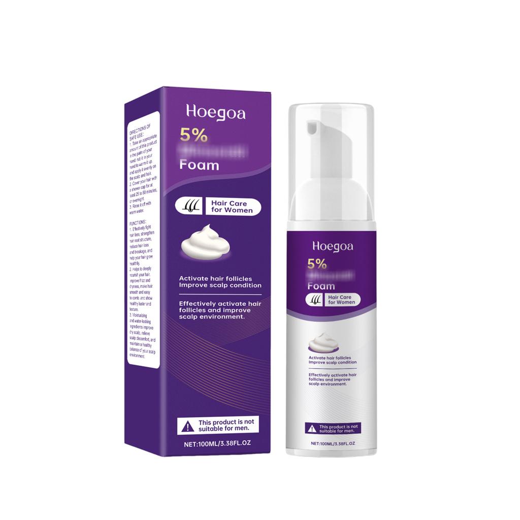HOEGOA Women's Leave-in Hair Mousse, Foam Care, Smooth, Smooth, Moisturizing, Styling, Long-lasting Volumum, 150ml